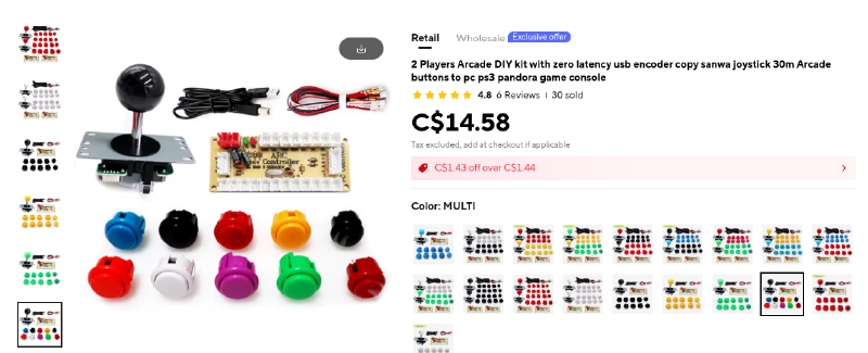 Cheap electronics set